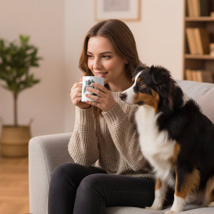 Schwarze Australische Hirte Moderne Tasse