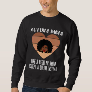 Schwarze Autismus-Mutter eines autistischen Sohnes Sweatshirt