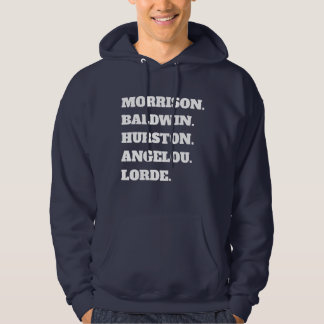 Schwarze Autoren Namens-Stack-Hoodie | Ikonisches Hoodie