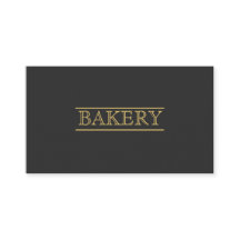 Schwarze Bäckerei-modernes berufliches einfaches