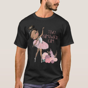 Schwarze Ballerina Geburtstagsmädchen passend zum T-Shirt