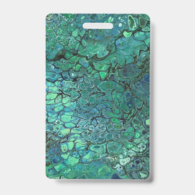 Schwarze Bären Blau und Grün Ausweis (Vorderseite)