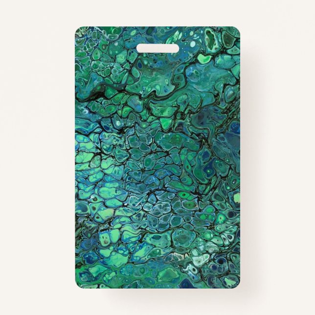 Schwarze Bären Blau und Grün Ausweis (Vorderseite)