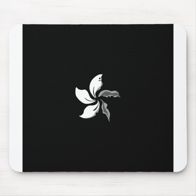 Schwarze Bauhinia Wildenten-Flagge Hongkong Mousepad (Vorne)