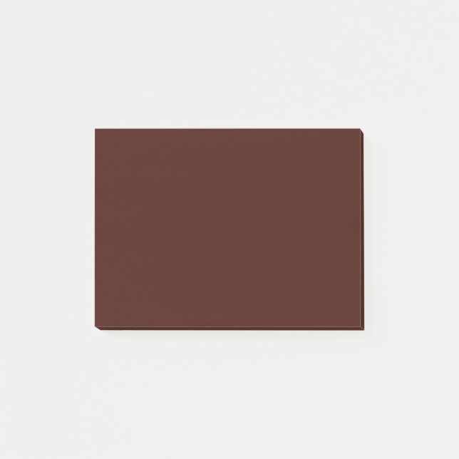 Schwarze Bean, solide Farbe Post-it Klebezettel (Vorderseite)