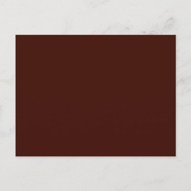 Schwarze Bean, solide Farbe Postkarte (Vorderseite)