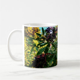 Schwarze Beeren Kaffeetasse