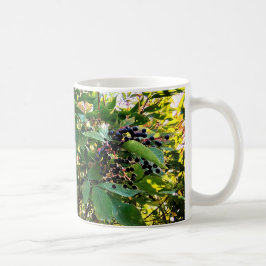 Schwarze Beeren Kaffeetasse
