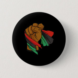 Schwarze Befreiungsflagge Juneteenth Pan African U Button