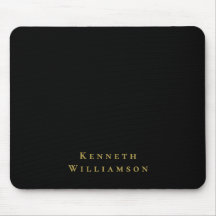 Schwarze benutzerdefinierte goldene Namens Minimal