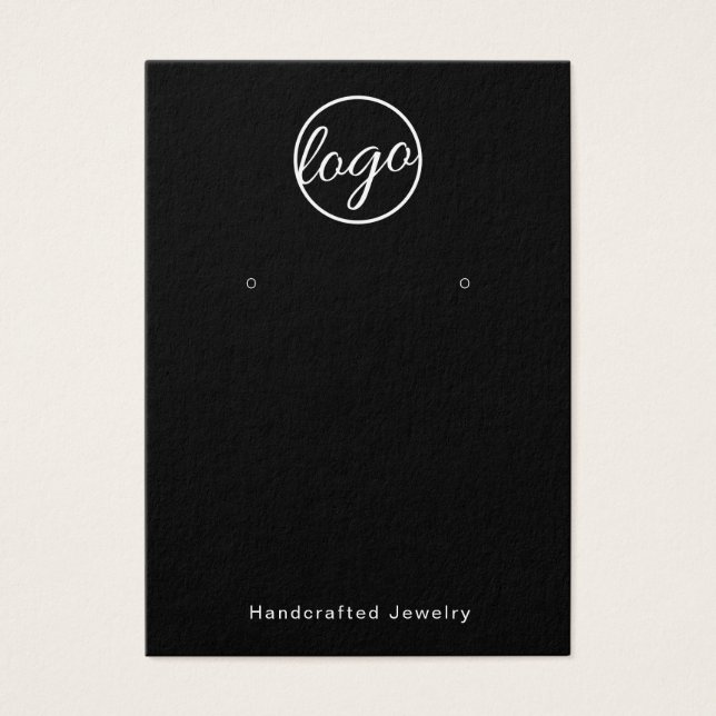 Schwarze, benutzerdefinierte Logo-Handmade-Holding (Vorderseite)