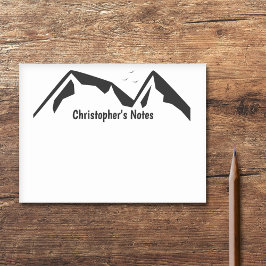 Schwarze Berge Post-it Klebezettel