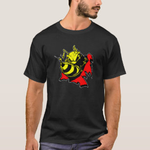Schwarze Biene Tearout T-Shirt
