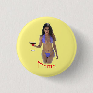 Schwarze Bikini Schönheit Thunder_Cove Button