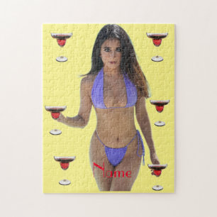 Schwarze Bikini Schönheit Thunder_Cove Puzzle