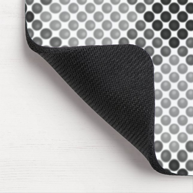 Schwarze bis graue Bälle oder Löcher, quadratisch  Mousepad (Ecke)