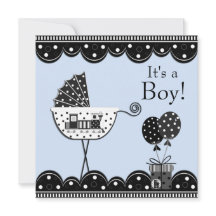 Schwarze Blaue Zug Baby Boy Shower