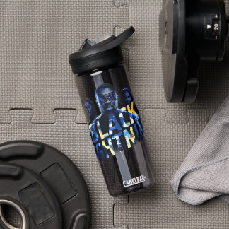 Schwarze Blitzhelden Graphic Trinkflasche