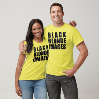 Schwarze Blonde-Bilder T-Shirt