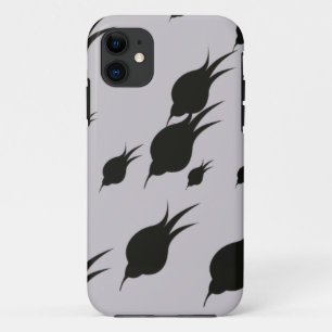 schwarze Blume in den Schneeflocken Case-Mate iPhone Hülle
