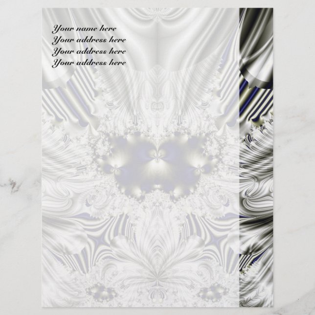 Schwarze Blume Letterhead Briefkopf (Vorderseite)