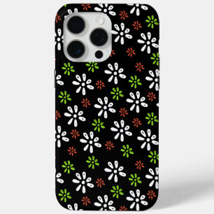 Schwarze Blume Muster iPhone 15 Pro Max Fall Case-Mate iPhone Hülle