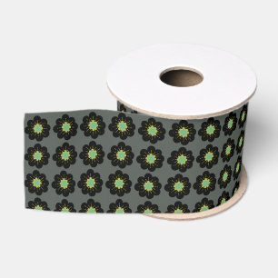 Schwarze Blume Ripsband