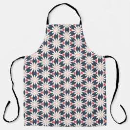 Schwarze Blume und rosa Flecken Schürze