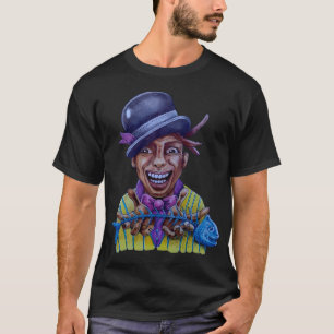 Schwarze Blumen in L.A T-Shirt