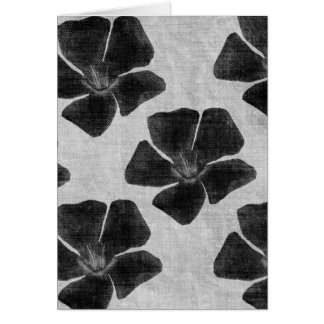 Schwarze Blumen-Muster-Karte
