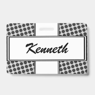 Schwarze Blumen-Schleife von Kenneth Yoncich Ausweis