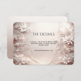 Schwarze Blütenkarte Begleitkarte