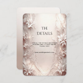 Schwarze Blütenkarte Begleitkarte