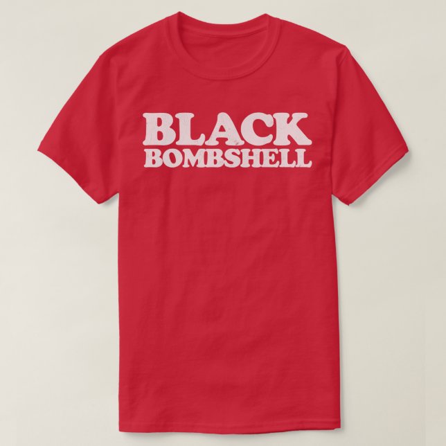 Schwarze Bombshell T-Shirt (Design vorne)