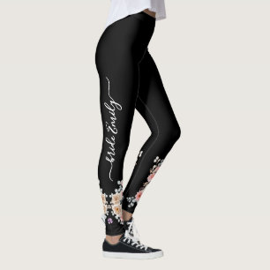 Schwarze Braut und Brautjungfrau Leggings