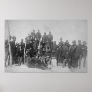 Schwarze "Buffalo Soldiers" der 25. Infanterie Poster