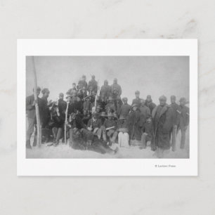 Schwarze "Buffalo Soldiers" der 25. Infanterie Postkarte