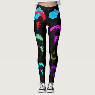 Schwarze bunte Elf-Leggings Leggings