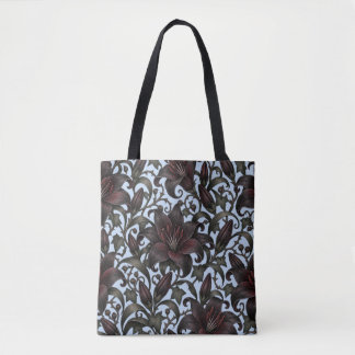 Schwarze Burgunderlilien – gothic botanische Blume