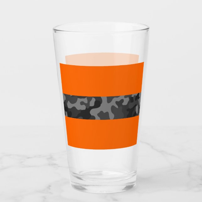 Schwarze Camouflage und Bierbrille, Camouflage für Glas (Vorderseite)