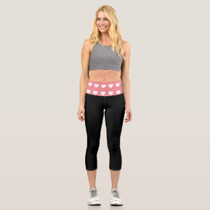 Schwarze Capri Leggings