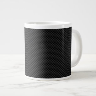 Schwarze Carbon-Faser Jumbo-Tasse