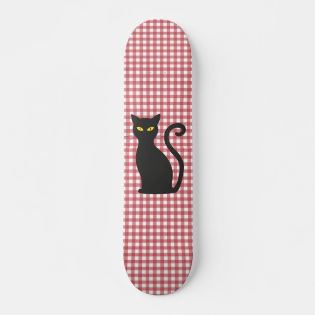 SCHWARZE CAT-SKATEBOARTEN SKATEBOARD (Vorne)