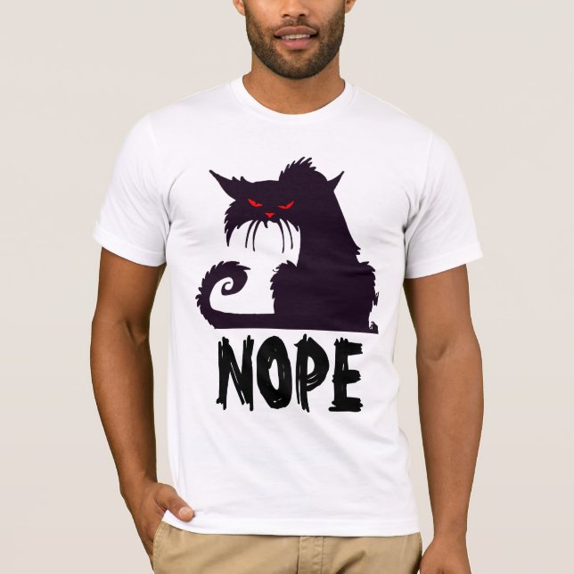 SCHWARZE CAT-T - Shirt FÜR NOPEN (Vorderseite)