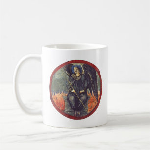 Schwarze Cherubim-Engel Kaffeetasse