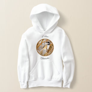 Schwarze Chickade - Original-Foto Hoodie