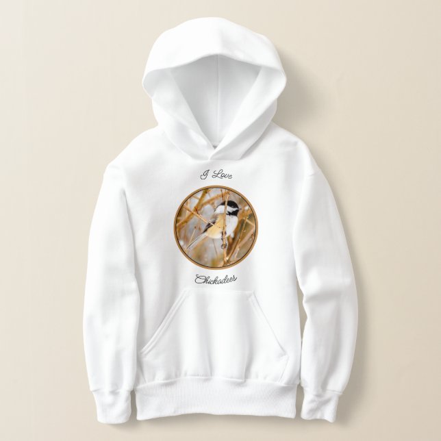 Schwarze Chickade - Original-Foto Hoodie (Ablage )