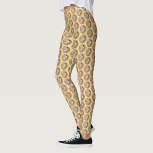 Schwarze Chickade - Original-Foto Leggings