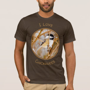 Schwarze Chickade - Original-Foto T-Shirt