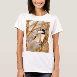 Schwarze Chickade - Original-Foto T-Shirt